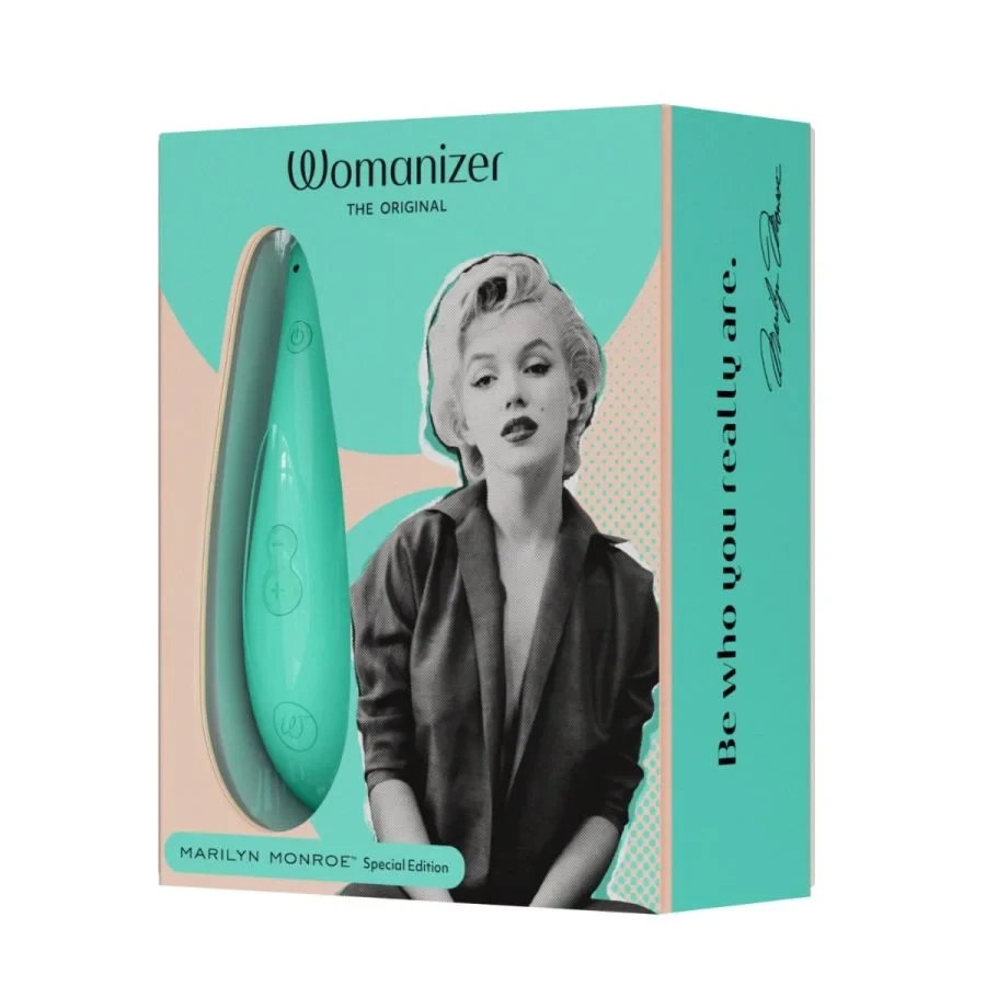 Бесконтактный клиторальный стимулятор Womanizer Marilyn Monroe мятный (лимитированный выпуск)