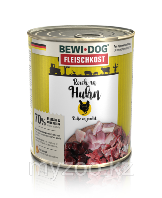 Bewi Dog Chiken, влажный корм из курицы, с 12 месяцев банка 800гр. - фото 1 - id-p70063373