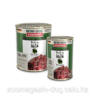 Bewi Dog Venison, влажный корм из оленины, с 12 месяцев банка 800гр.