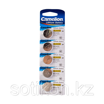 Батарейка CAMELION Lithium CR2025-BP5 5 шт. в блистере, фото 2