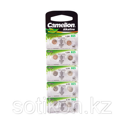 Батарейка CAMELION Alkaline AG5-BP10(0%Hg) 10 шт. в блистере, фото 2