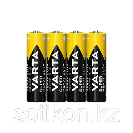 Батарейка VARTA Superlife (Super Heavy Duty) Mignon 1.5V - R6P/AA 4 шт в пленке, фото 2