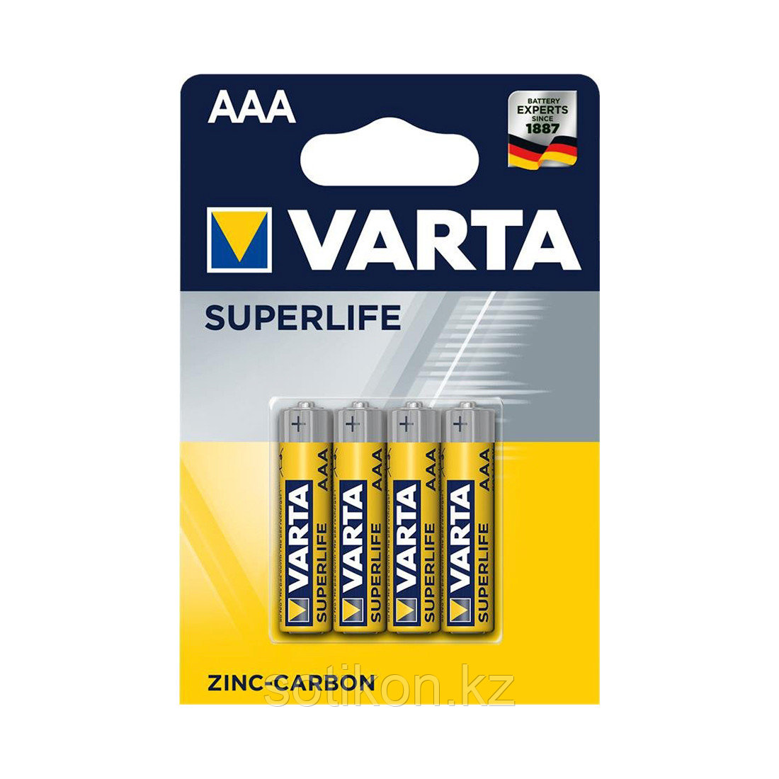 Батарейка VARTA Superlife (Super Heavy Duty) Micro 1.5V - R03P/AAA 4 шт. в блистере