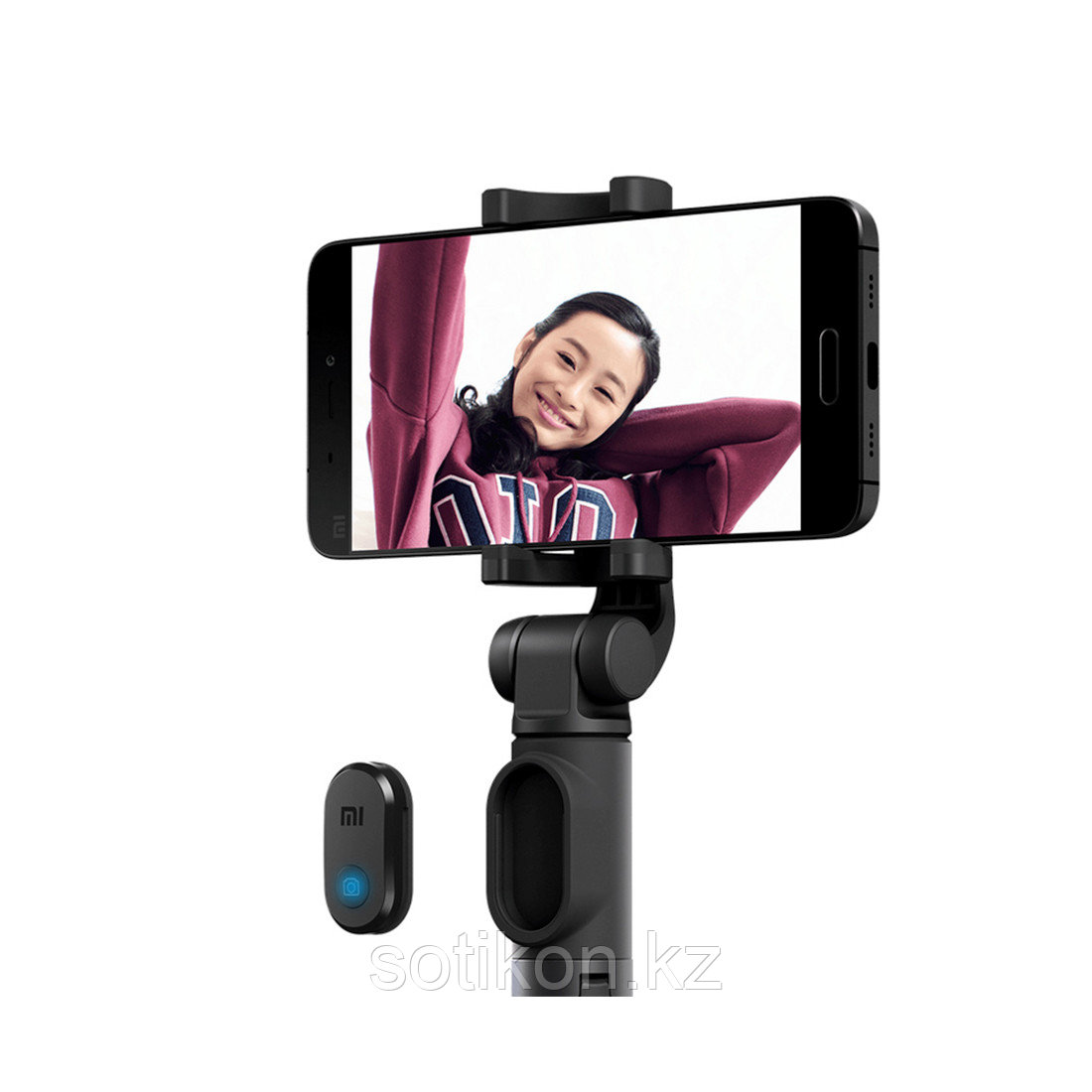 Трипод для селфи Mi Selfie Stick Чёрный - фото 3 - id-p104444478