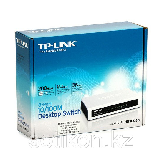 Коммутатор TP-Link TL-SF1008D - фото 3 - id-p104442043