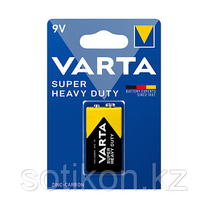 Батарейка VARTA Superlife (Super Heavy Duty) E-Block 9V - 6F22P 1 шт. в блистере, фото 2