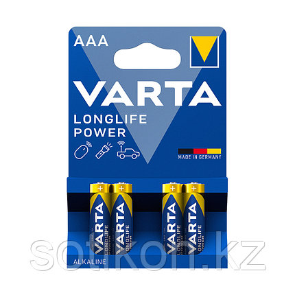 Батарейка VARTA Longlife Power Micro 1.5V - LR03/ AAA (4 шт), фото 2