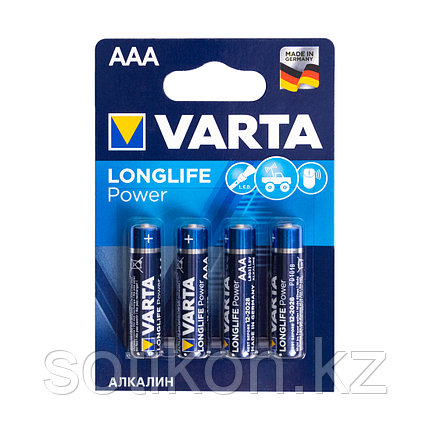 Батарейка VARTA Longlife Power Micro 1.5V - LR03/ AAA (4 шт), фото 2
