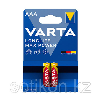 Батарейка VARTA Longlife Power Max Micro 1.5V - LR03/ AAA (2 шт), фото 2