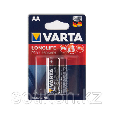 Батарейка VARTA Longlife Power Max Mignon 1.5V - LR6/AA 2 шт в блистере, фото 2