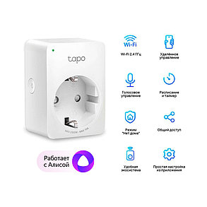 Умная мини Wi-Fi розетка TP-Link Tapo P100(1-pack), фото 2