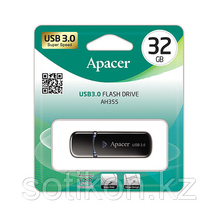 USB-накопитель Apacer AH355 32GB Чёрный, фото 2