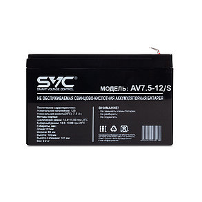 Аккумуляторная батарея SVC AV-7.5-12/S 12В 7.5 Ач, фото 2