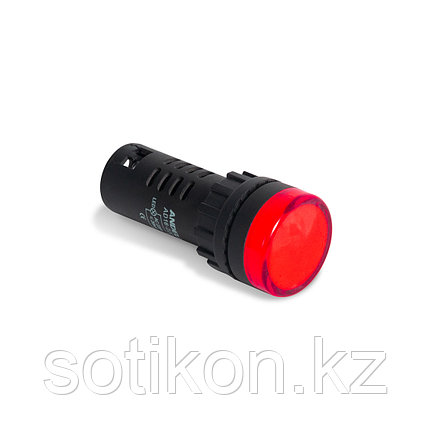 Лампа светодиодная универсальная ANDELI AD16-22D 220V AC/DC (красная), фото 2