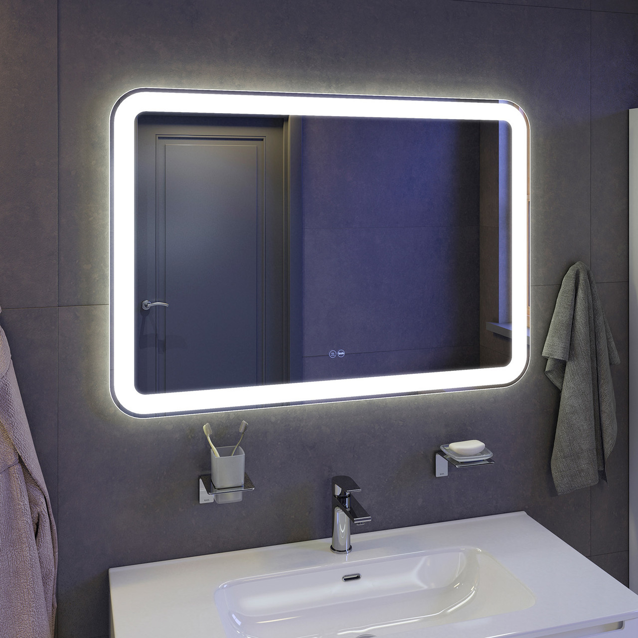 Зеркало IDDIS Edifice с LED-подсветкой 100 см - фото 3 - id-p104447141