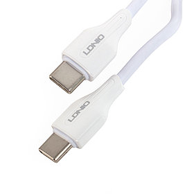 Интерфейсный кабель LDNIO Type-C to Type-C LC121-C 1м 65W Белый