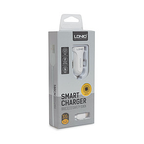 Автомобильное зарядное устройство LDNIO DL-C17 1*USB Type-C Белый, фото 2