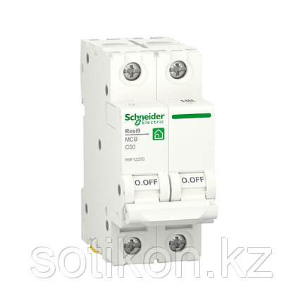 Автоматический выключатель SE R9F12250 (АВ) 2P С 50А 6 kA, фото 2