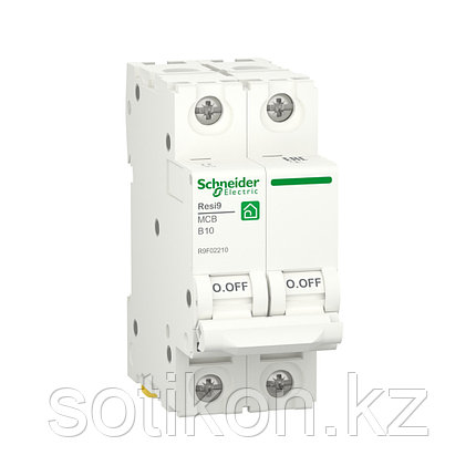 Автоматический выключатель SE R9F02210 (АВ) 2P B 10А 6 kA, фото 2