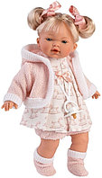 LLORENS: Кукла Роберта 33см, блондинка в розовом наряде