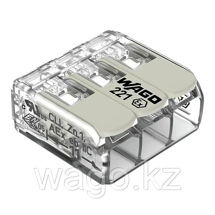 Клемма COMPACT для сращивания, для всех типов проводников, 4мм WAGO 221-483, фото 2
