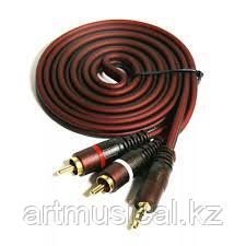 Кабель AUX MiniJack - 2RCA (колокольчики) 1.5м