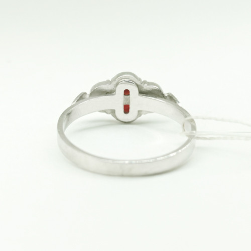 Кольцо из серебра с природным богемским гранатом - размер 18 - фото 3 - id-p104447412