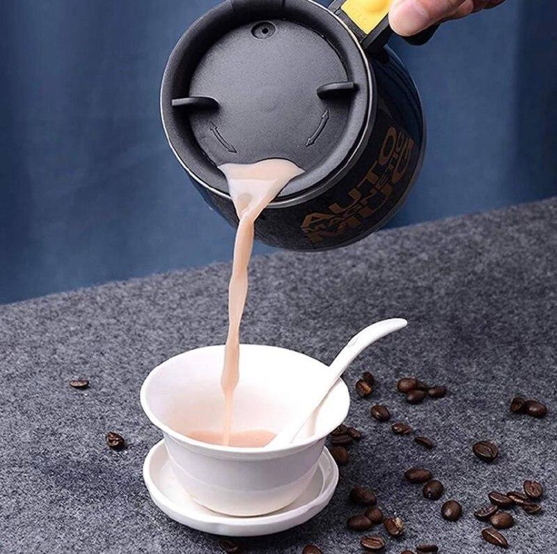 Кружка мешалка Self Stirring Mug 450 мл (красная) - фото 4 - id-p104448651