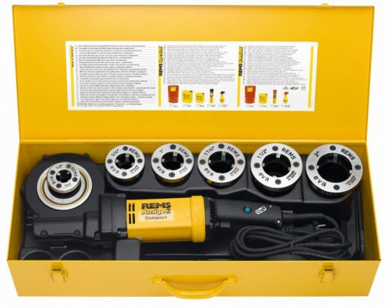 Электрический резьбонарезной клупп с быстросменными головками Амиго 2 компакт REMS - фото 4 - id-p79051792