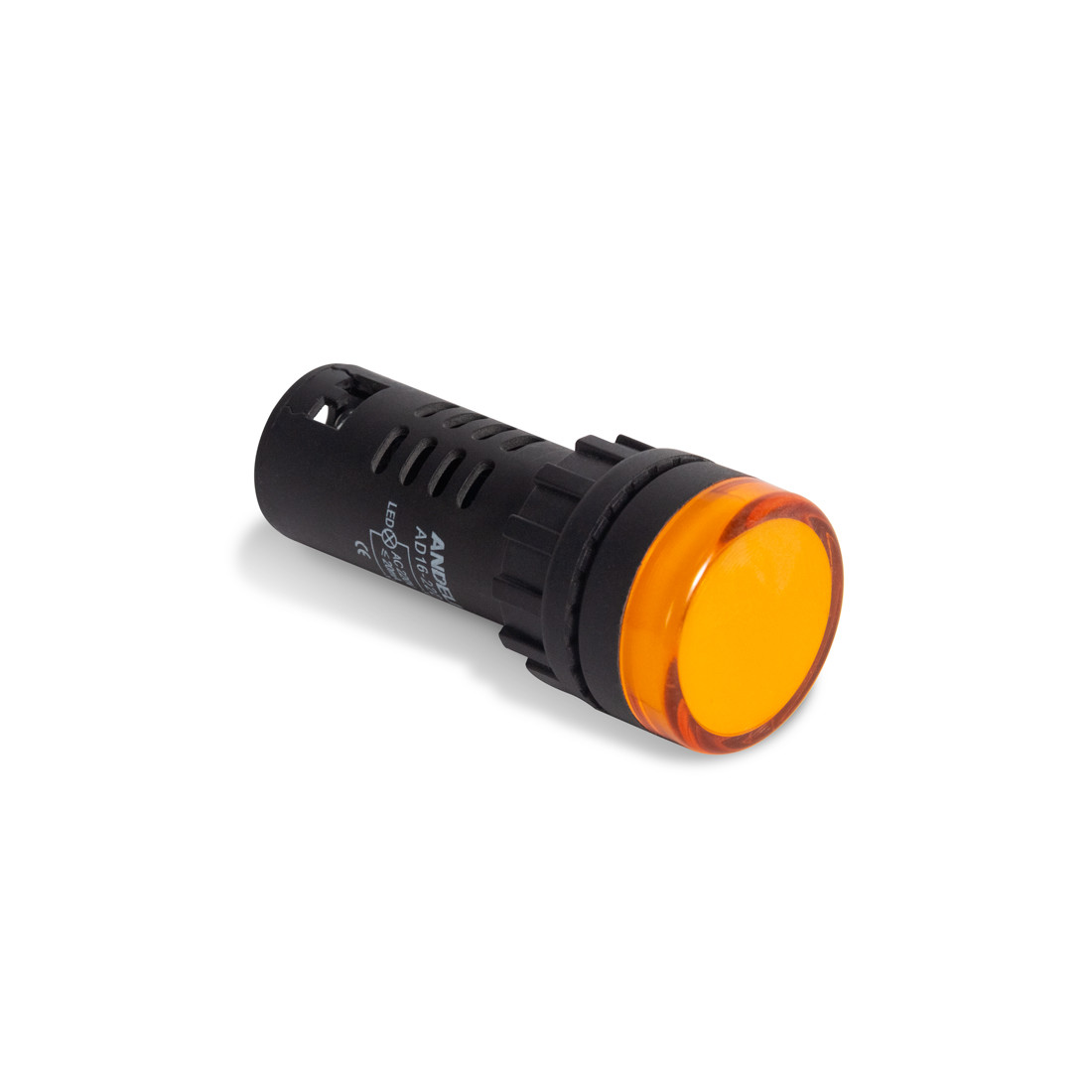 Лампа светодиодная универсальная ANDELI AD16-22D 220V AC DC (желтая)