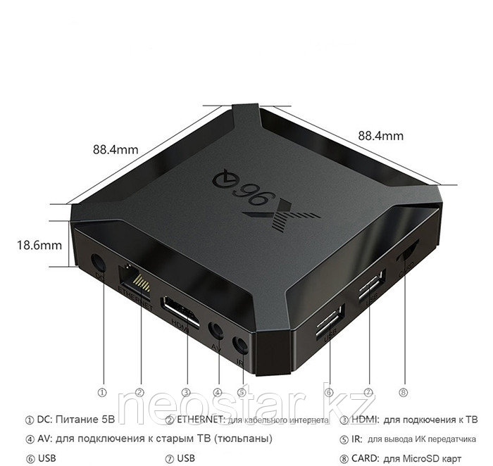 TV Box X96Q 2Гб/16Гб, Android 10 - фото 3 - id-p104451102
