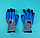 Перчатки  рабочие сине - черные, фото 4