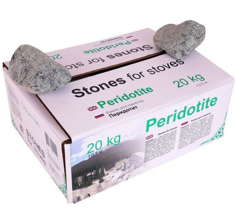 Камни PERIDOTITE (ПЕРИДОТИТ, 20 КГ) для саун