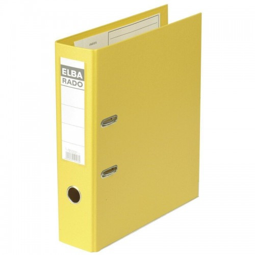 Регистратор A4, 80 мм, PVC/Paper, желтый Elba