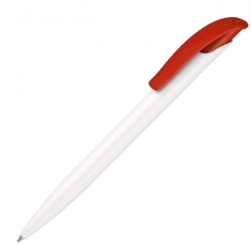 Ручка шариковая, 0.70 мм, автомат, корпус белый/красный Senator Challenger Basic