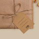 Открытка-шильдик на подарок «С Новым годом», крафт 5 × 7 см, фото 3