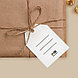 Открытка-шильдик на подарок «Тепла и уюта», акварельный картон 5 × 7 см, фото 3