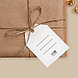 Открытка-шильдик на подарок «Новогоднее счастье», акварельный картон 5 × 7 см, фото 3