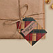 Открытка-шильдик на подарок «Новогодняя почта», крафт 5 × 7 см, фото 2