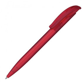 Ручка шариковая, 0.7 мм, автомат, корпус красный/прозрачный Senator Challenger Icy