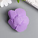 Декор для творчества "Фиолетовая роза с волнистыми лепестками" d=5 см, фото 2