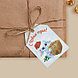 Открытка-шильдик на подарок «Зайчик», акварельный картон 5 × 7 см, фото 2