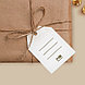 Открытка-шильдик на подарок «Новогодняя ботаника», акварельный картон 5 × 7 см, фото 3