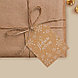 Открытка-шильдик на подарок «Снежинки», крафт 5 × 7 см, фото 2