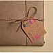 Открытка-шильдик на подарок «Послание», крафт 5 × 7 см, фото 2