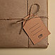 Открытка-шильдик на подарок «Послание», крафт 5 × 7 см, фото 3