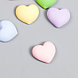 Декор для творчества пластик "Сердце зефирное" МИКС 0,5х1,3х1,3 см, фото 2