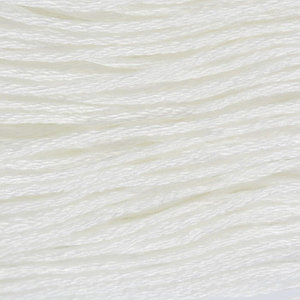 Нитки мулине, хлопок, 8 ± 1 м, цвет белый Blanc