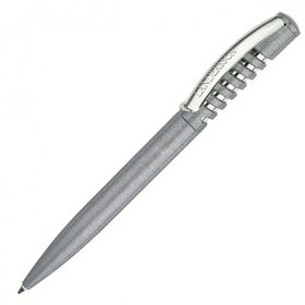 Ручка шариковая, 0.70 мм, автомат, корпус серебристый металлик Senator New Spring Metallic