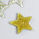 Декор для творчества пластик "Блестящая звёздочка" золото 3,8х3,8 см, фото 2